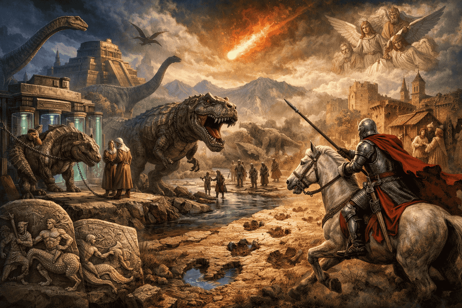 Jurassic Genetic Wars: Did Ancient Humans Weaponize Dinosaurs?