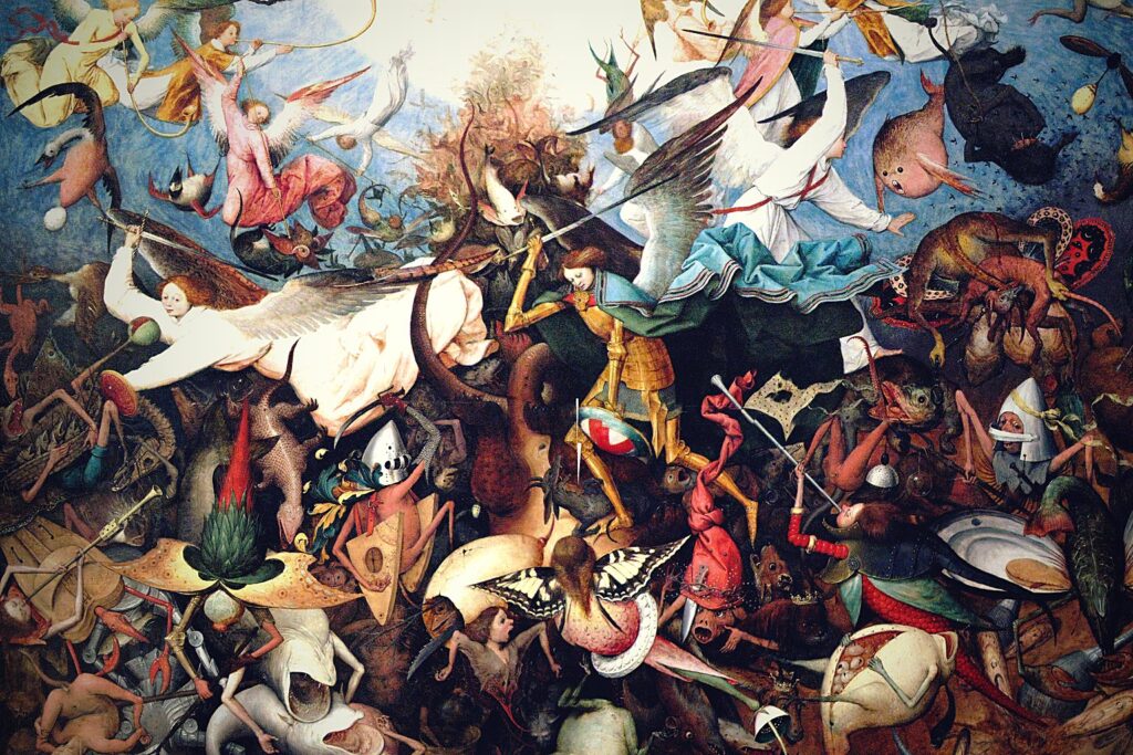A third of the angels cast out of heaven during the war in heaven