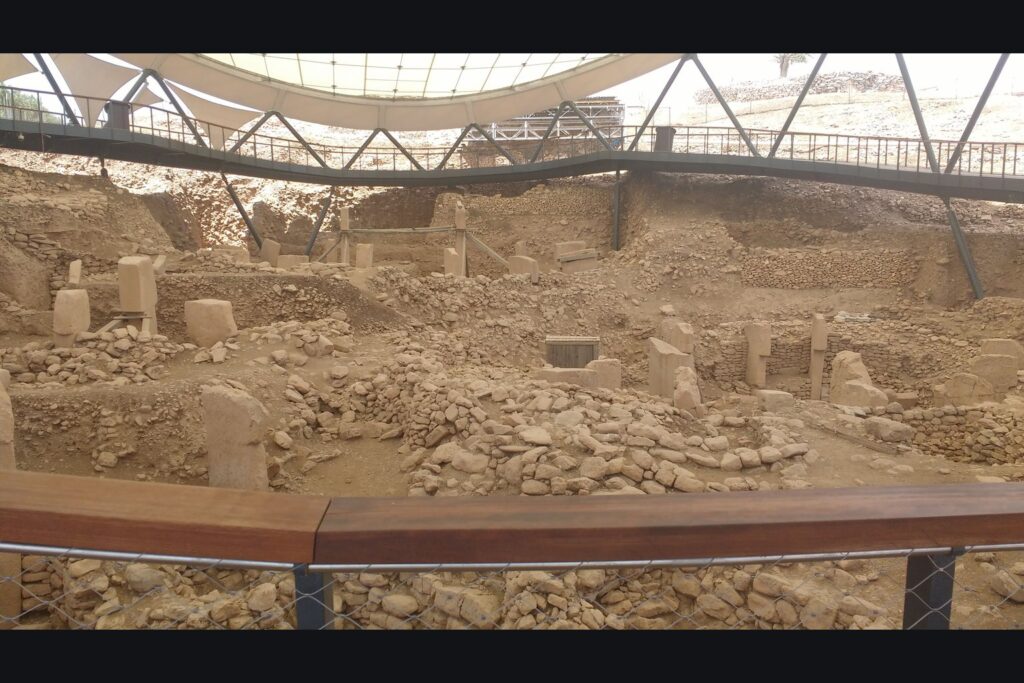 The T-shaped megalithic pillars of Gobekli Tepe in southeastern Turkey